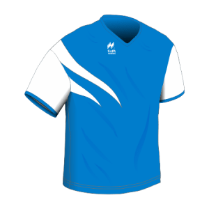 Maglia Gara Manica Corta traspirante per il running articolo A2571 disegno (modello) 213 nel colore Azzurro-Bianco.