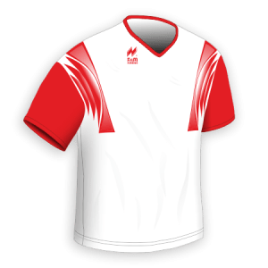 Maglia Gara Manica Corta traspirante per il running articolo A2570 disegno (modello) 246 nel colore Bianco-Rosso.